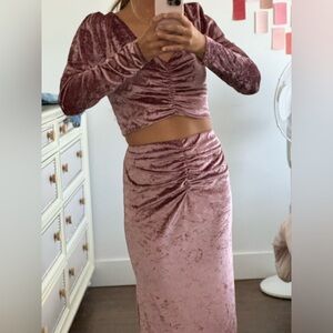 Velvet set from WAYF
